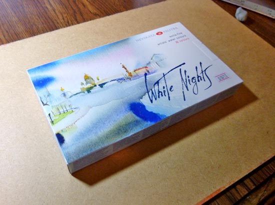 Trying White Nights Watercolor Paints by St Petersburg 