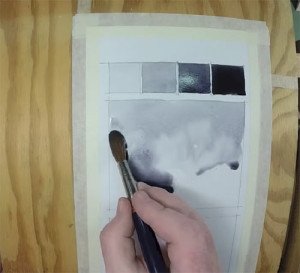 Iain Stewart's video (shown below) shows how to build intense values in watercolor paintings through the use of layers