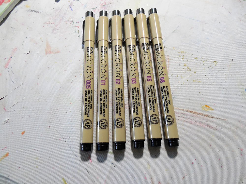 Micron Pens and Watercolors – Quick Review - Some Call Me Beth